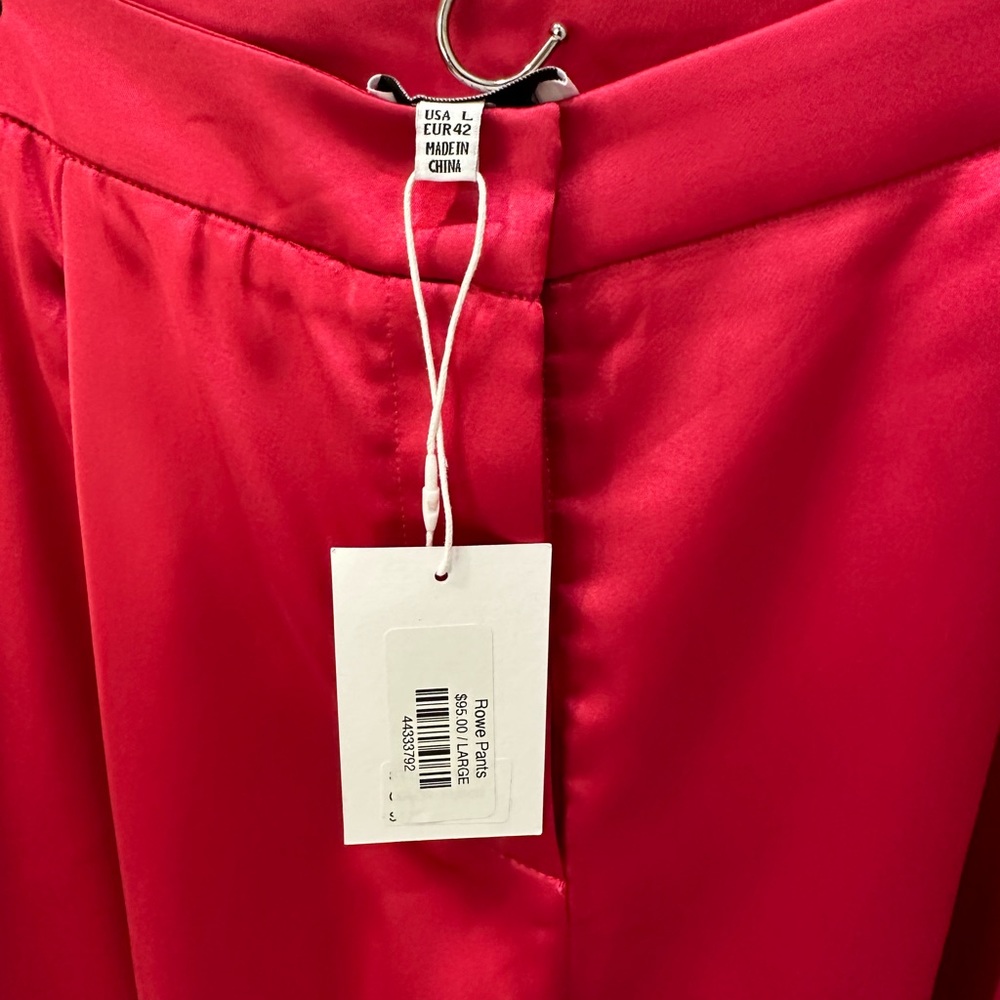 Satin Pink Pants Suit